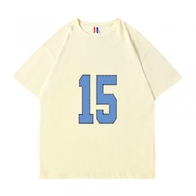 Vince Carter North Carolina Unc College Jersey Shirt Beige Womens J653