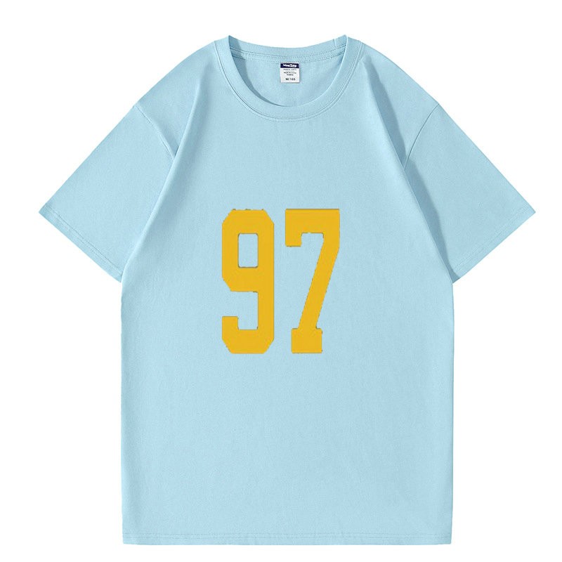 Aidan Hutchinson Michigan Wolverines College Jersey Shirt Sky Blue Mens S967