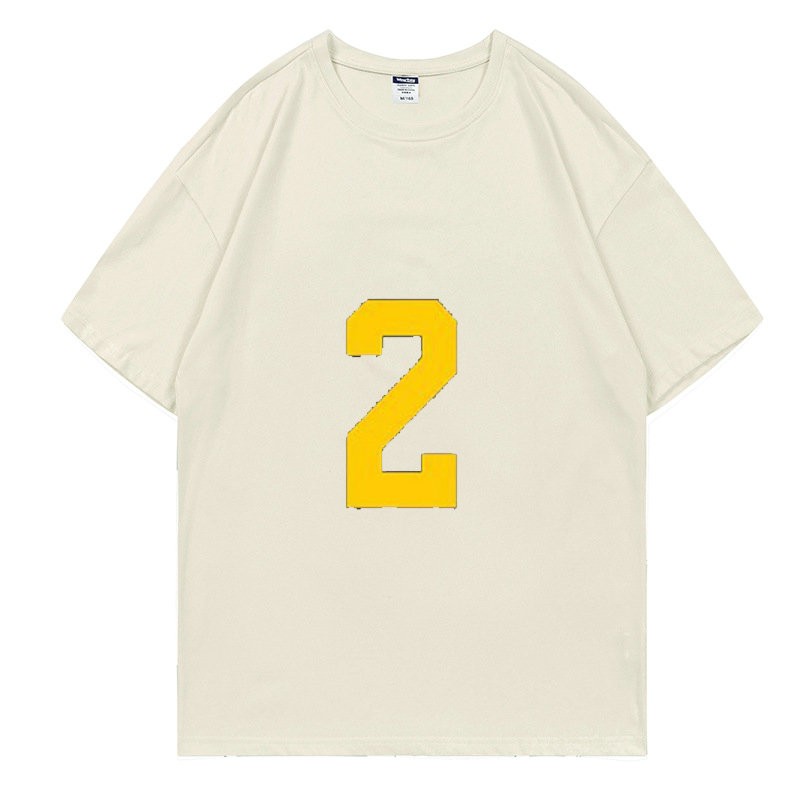 Blake Corum Michigan Wolverines College Jersey Shirt Beige Mens S923