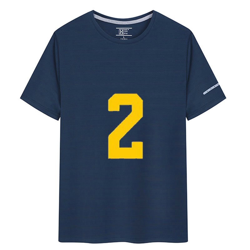 Blake Corum Michigan Wolverines College Jersey Shirt Dark Blue Mens S938